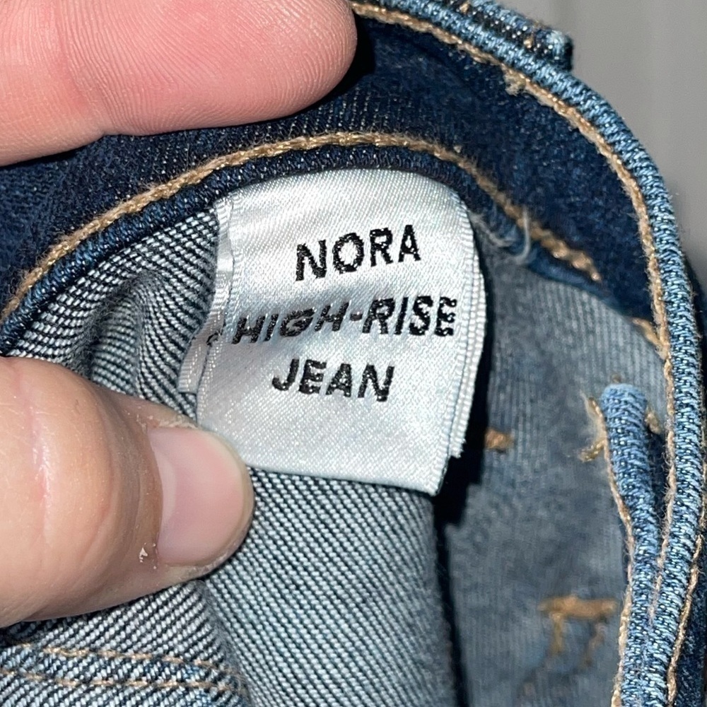 Tularosa Nora High Rise Button Fly Skinny Jeans Dark Wash 27 - Picture 9 of 12